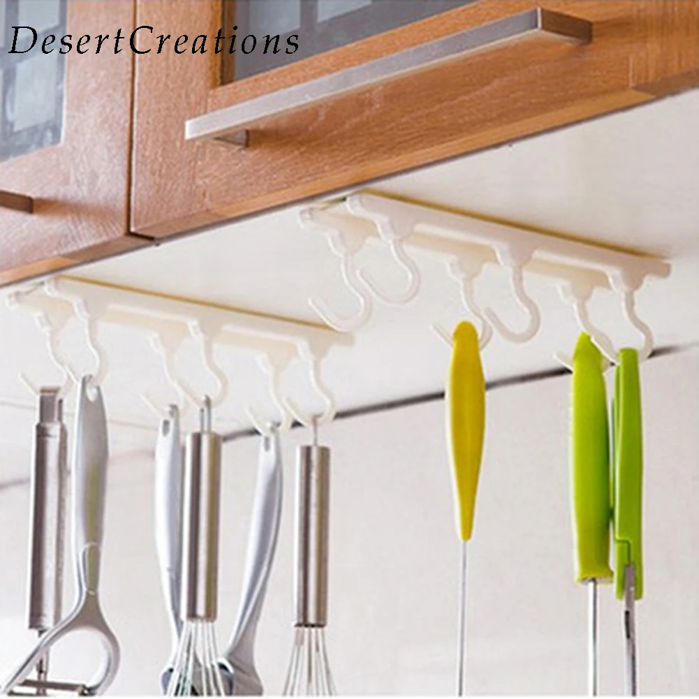 1pcs Kitchen Wall Door Self Adhesive Bathroom Sticky Hanger Six Hook