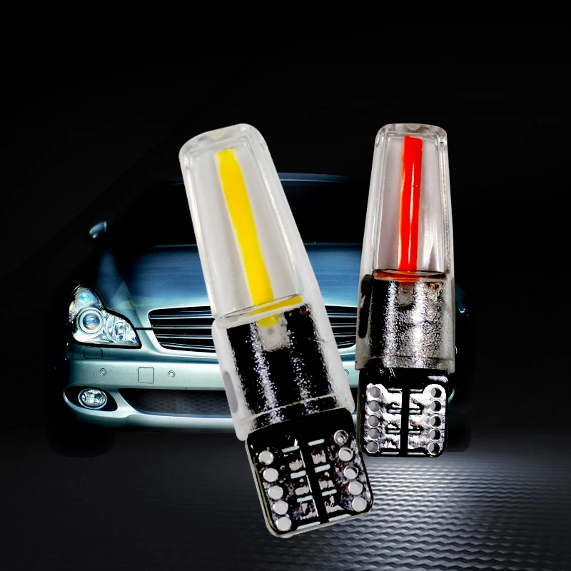 

T10LED car side light bulb red yellow blue white purple green car width lamp bulb DC12V