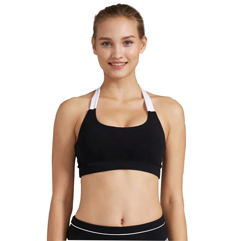 Syprem Women Adjusted Straps Yoga Bras Black Push Up Brassiere Health