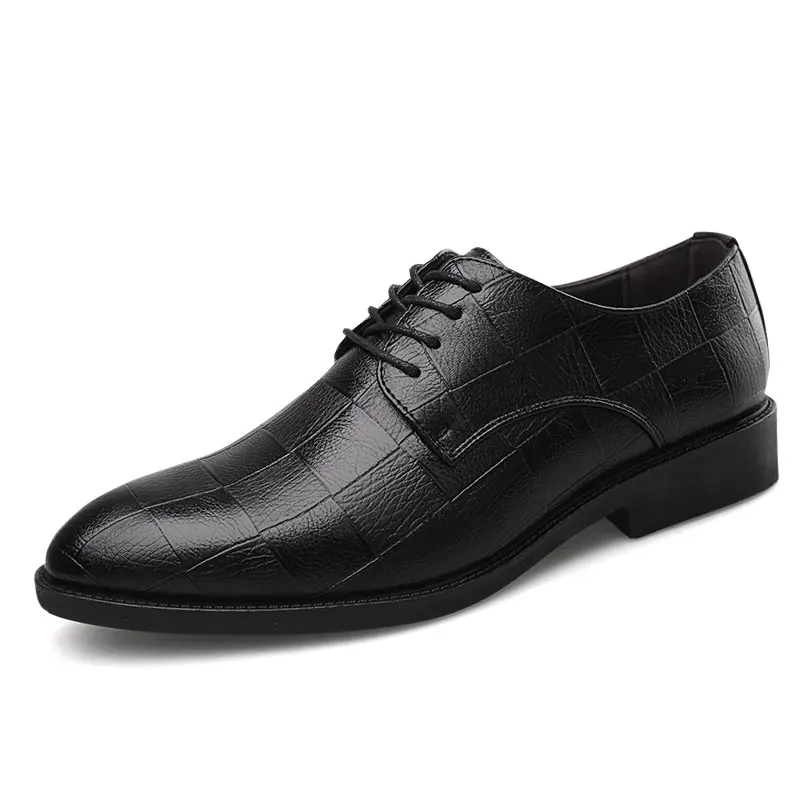 VESONAL/Коллекция года; сезон весна-осень; Мужская обувь из искусственной кожи в винтажном стиле; Классические Мужские модельные туфли; мужские официальные деловые туфли; большие размеры