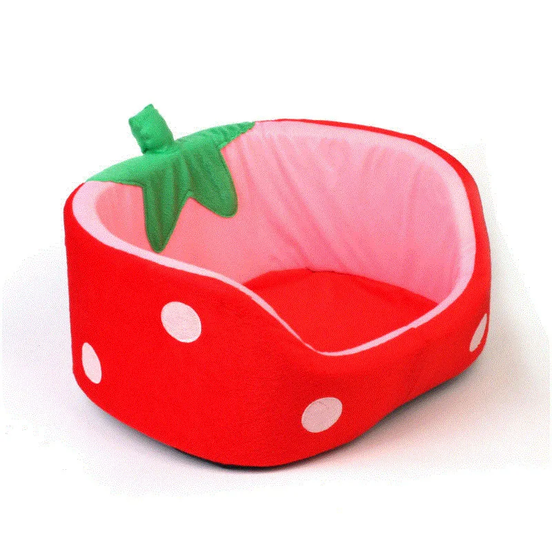Creative Kennel Cat Nest Teddy dog Fruit Banana Strawberry Pineapple watermelon cotton bed warm pet Products Foldable Dog house