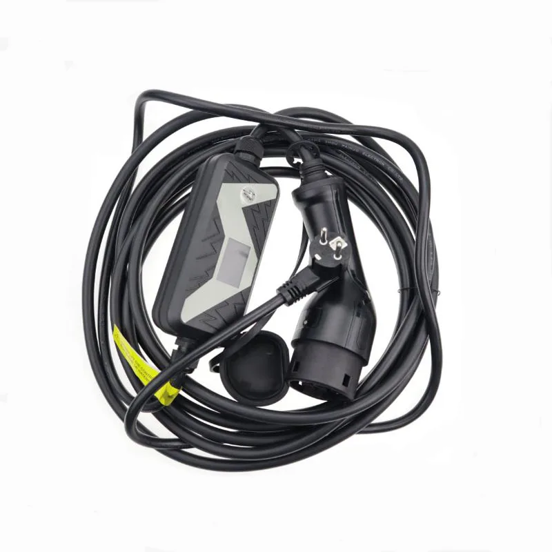 

Electric Vehicle Quick Charger Connector 7.6 Meters 25 ft 20A 16A Adjustable Fast Charging