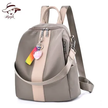 

2020 Fashion Women's Both Shoulders Bag School Wind Oxford Waterproof Student Book Bag Ladies Knapsack Gril's Rucksack