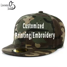 Lanmaocat Маскировочная шапка Snapback кепки в стиле хип-хоп для взрослых мужчин и женщин унисекс дети пользовательские логотип печатные или вышивка модные шапки