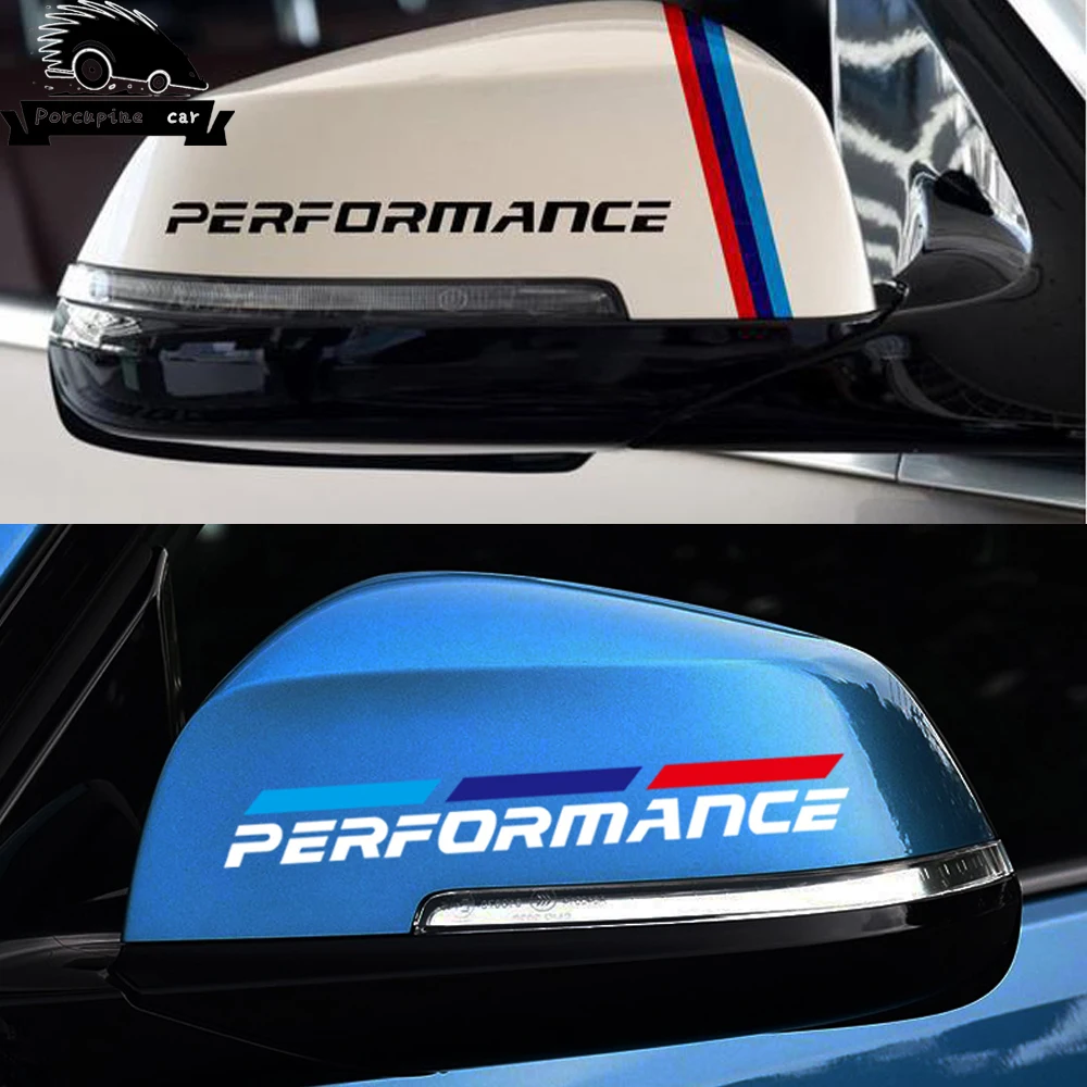 BMW M PERFORMANCE SILVER SMALL SYMBOL MIRROR DECALS STICKERS GRAPHICS x3 