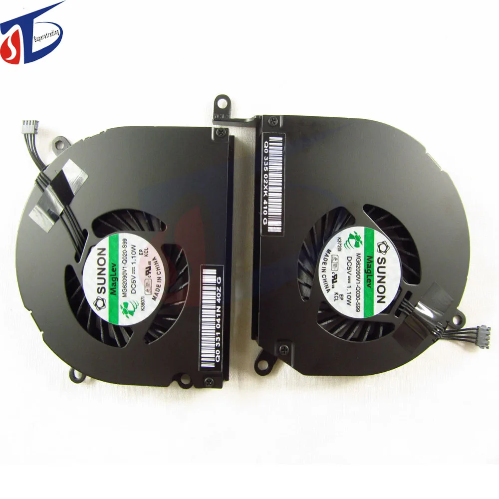 Original Right /& Left Cooler Fan And Heatsink For Apple MacBook Pro A1286 2010