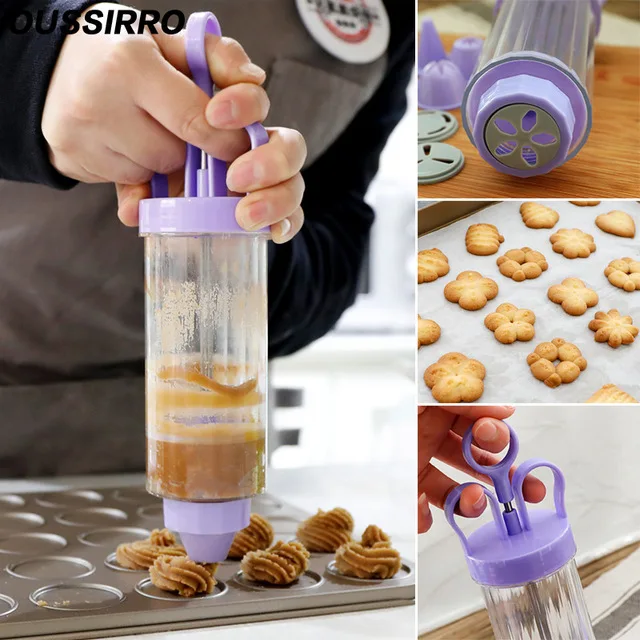 Icing-Piping-Syringe-Gun-8-Nozzles-Fondant-Biscuit-Maker-Cookie-Presses-Sets-Cake-Extruder-Machine-Making