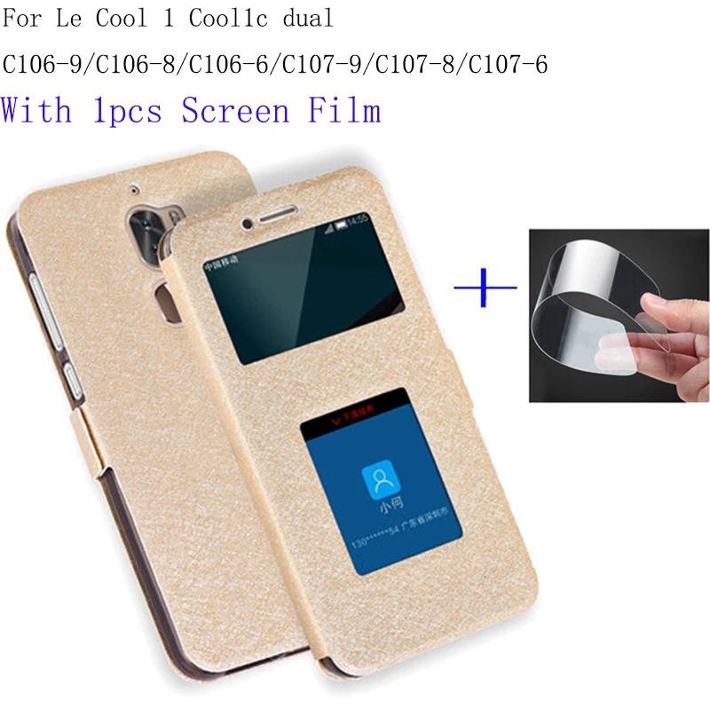Smart View Window для Letv Leeco Le Cool1 Cool1c двойной C106 9/C106 8/C106 6/C107 9/C107 8/C107 6 Чехол книжка из