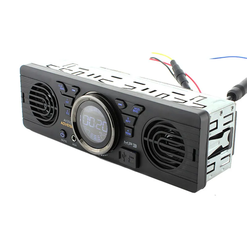 Автомобильная электроника в тире MP3 аудио плеер Автомобильный стерео fm-радио AV252B 12 в Bluetooth 2,1+ EDR с USB/TF портом для карт
