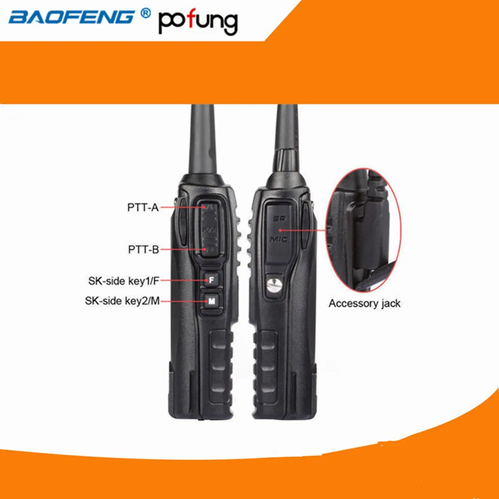 Baofeng UV-82 8 Вт портативная рация cb радио портативный двухстороннее радио fm-радио трансивер длинный диапазон двухдиапазонный baofeng UV82