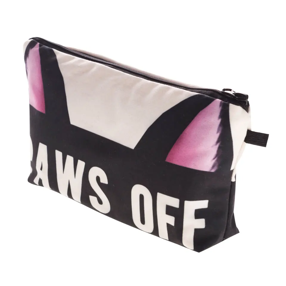 Jom Tokoy الطباعة حقائب مكياج الكرتون الحيوان نمط مستحضرات التجميل الجيبات للسفر السيدات الحقيبة المرأة التجميل حقيبة