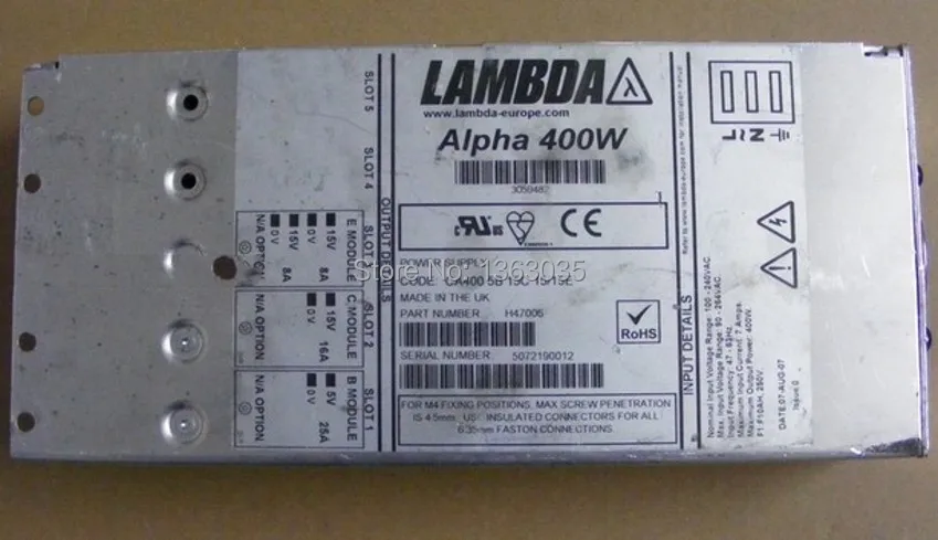 Блок питания для лямбда-Alpha 400 Вт CA400 5B 15C 15/15e хорошо протестированный рабочий блок