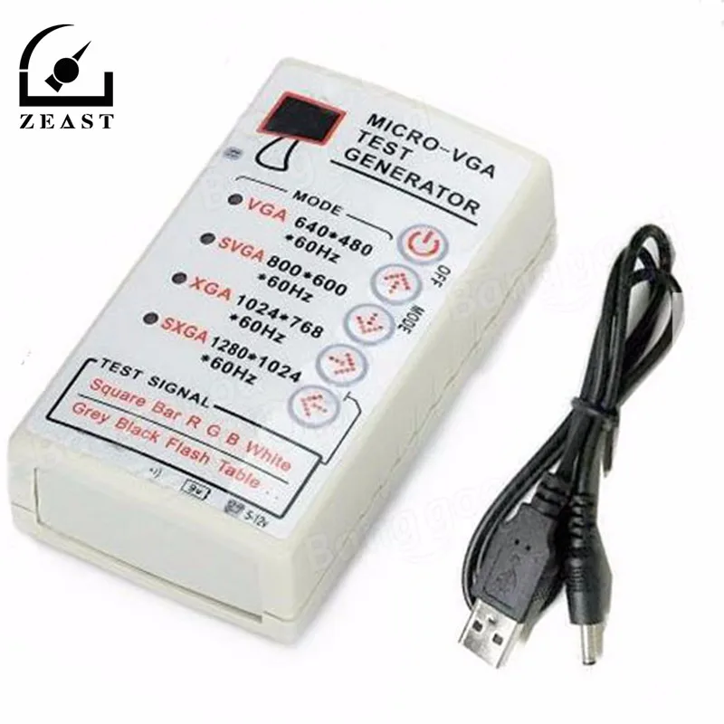 Portable VGA Signal Generator SVGA/XGA 60HZ For LCD CRT Display Monitor