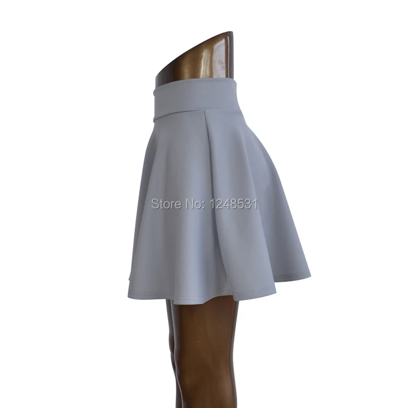 Женская Расклешенная короткая юбка Базовая однотонная мини юбка выше колена универсальная эластичная плиссированная повседневная юбка 5 размеров