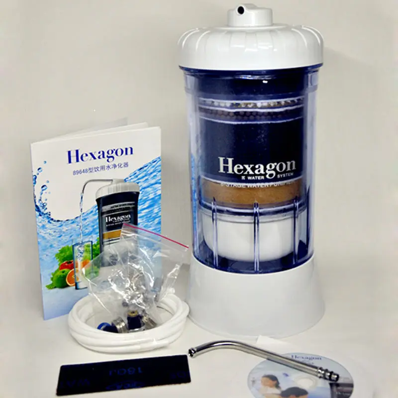 Best Hexagon 8 stages alkaline water ionizer machine super purification