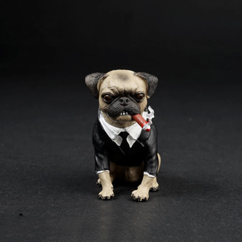 

1/6 AS032 Lovely Pug Dog With Cigar Animal Models for 12''Action Figures Scene Accessories Toys Gifts