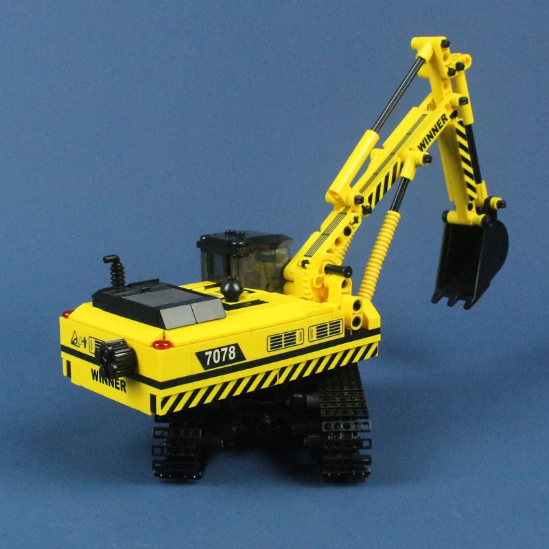 muskel Helt tør otte Winner 7078 Team Excavator Model Building Toys hobbies Compatible With lego  city Blocks Educational Bricks for kids - AliExpress