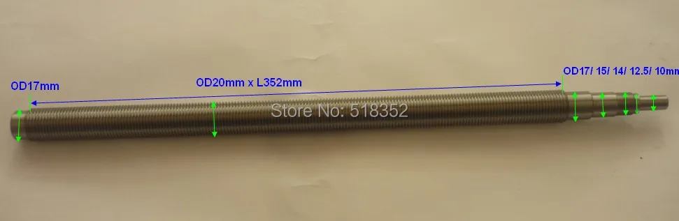 screw rod size
