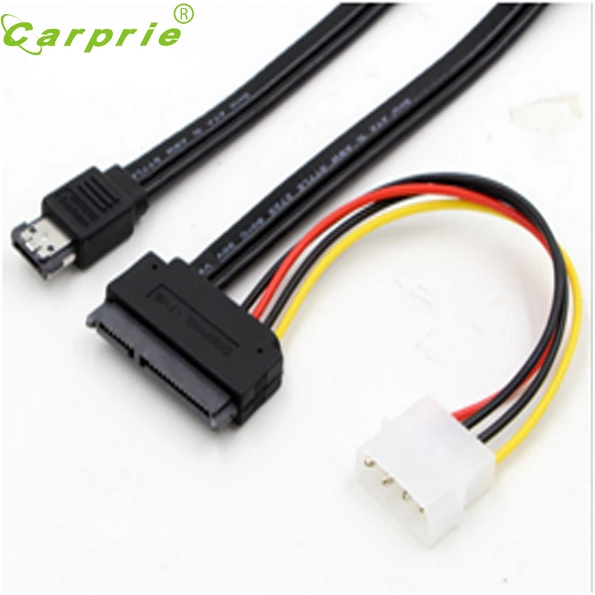 

CARPRIE E5 SATA22 TO Power eSATA eSATA Power ESATA to SATA 22pin & IDE 4pin 5V 12V for 3.5" 2.5" Hard Disk Data Cable