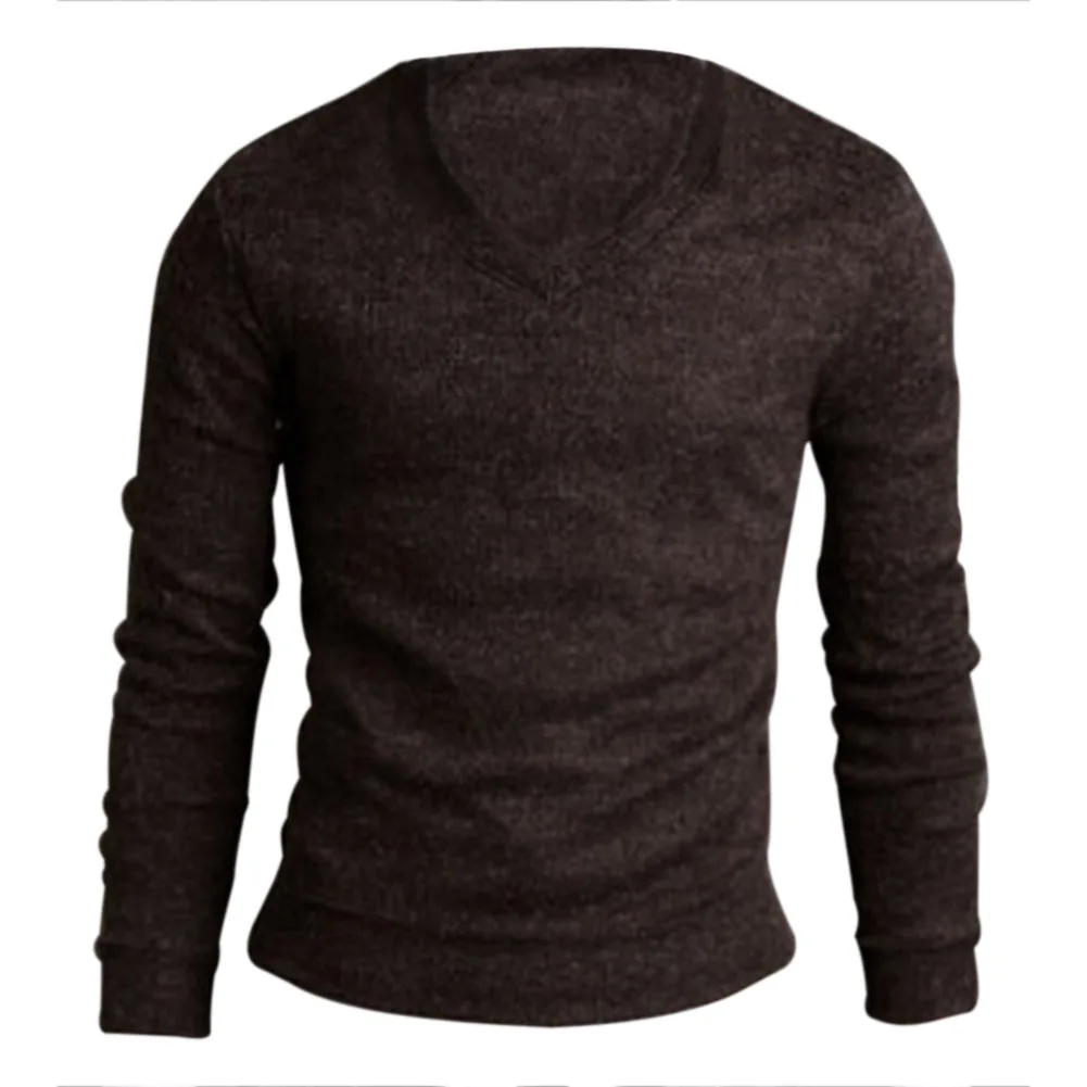 Повседневное Slim Fit v-образным вырезом трикотажный пуловер свитер