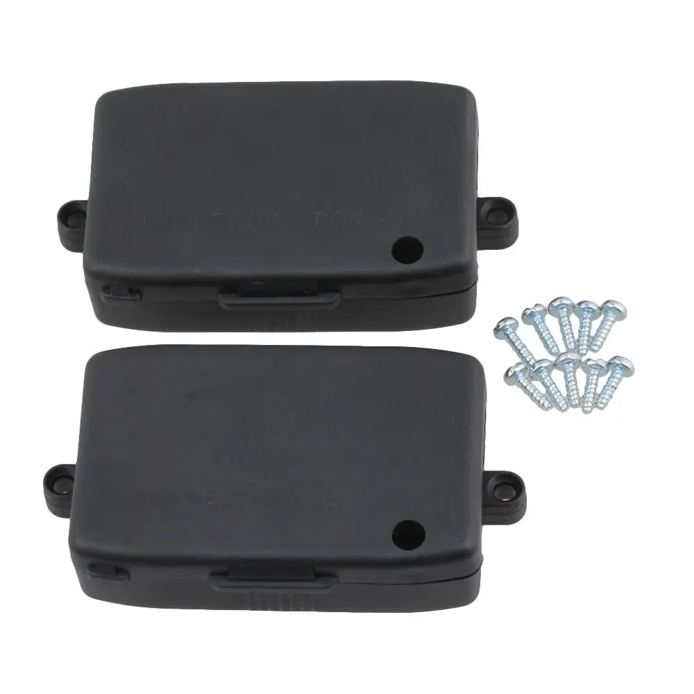 Plastic Black Indoor 4 Ways Cable Wire Connector Junction Box with