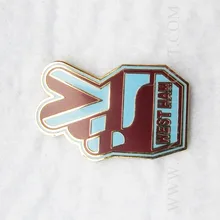 Заказ жесткий эмаль нагрудные шпильки west ham handssors зеленый цвет прекрасный форма золото готовые Высокое качество без минимальный объем заказа