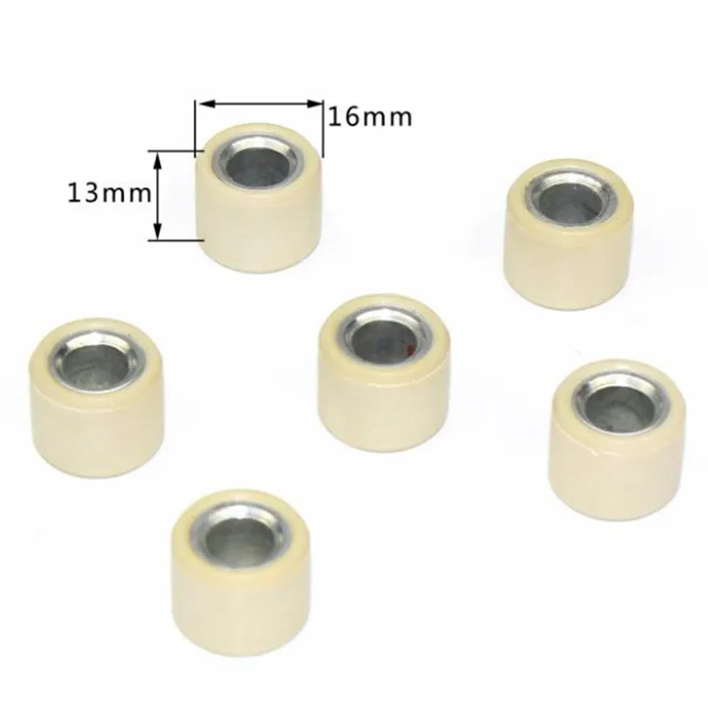 

6Pcs Modified Scooter Engine Parts GY6 50 80cc Driving Wheel Variator Roller