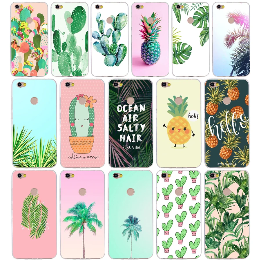 

228H Panda Pour Coque Luxe Cactus Silicone Soft Tpu Cover phone Case for xiaomi redmi 4a 6a 4x note 5a pro mi a1