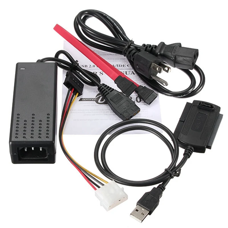 Кабель для передачи данных конвертер USB 2 0 в IDE SATA 5 3 HDD адаптер питания кабель