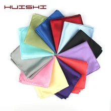 HUISHI одноцветные винтажные мужские носовые платки мужские Полиэстеровые клетчатые карманные квадратные носовые платки модные вечерние
