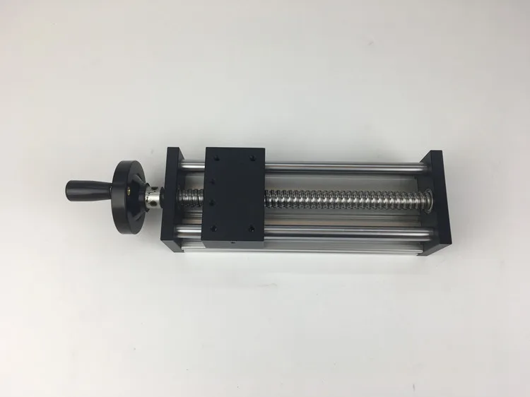 

XY 1204 Ball screw 100mm stroke linear guide slide platform motion module containing manual wheel Ball Screw Linear Rail