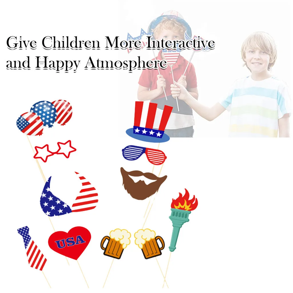 

July 4th American Independence Day 25/40 Pieces Home Party Decoration Prop For American Independence Day Decor Festival Party