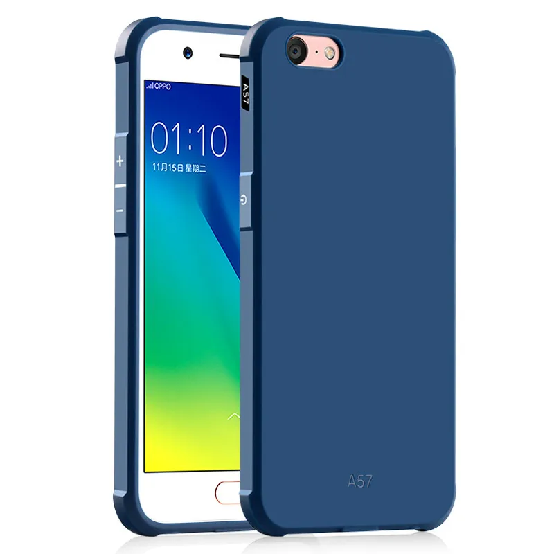 Телефон случаях для oppo a57 case кремния 3d soft тпу защитная крышка матовая анти-стук
