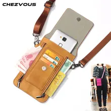 CHEZVOUS, 4 цвета, из искусственной кожи, 2 молнии, сумка для телефона, Ретро стиль, женские сумки через плечо, сумки через плечо для женщин, для iPhone, samsung, huawei