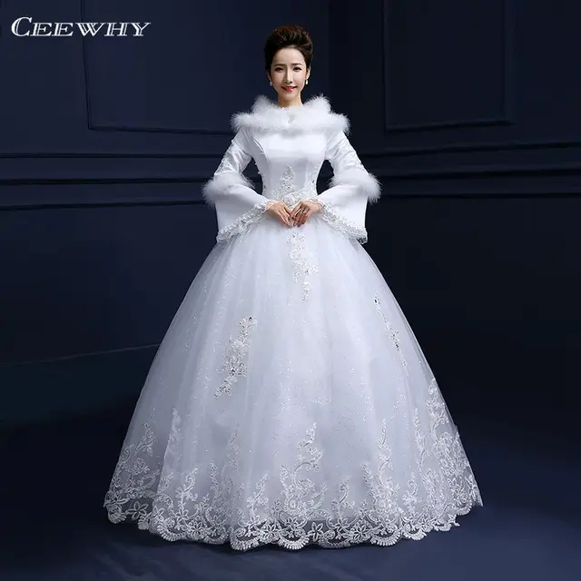 blanco completo mangas plumas bordado con gradas del vestido de boda