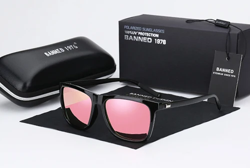 HD поляризованные алюминиево-магниевые солнцезащитные очки UV400 для мужчин и женщин для вождения Модные Винтажные Новые солнцезащитные очки oculos de sol с коробкой - Цвет линз: pink