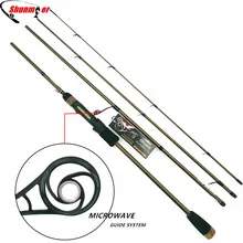 SHUNMIER 2 1m 2 4m Spinning Fishing Rods 4 Section ML M 99 Carbon Fishing Pole
