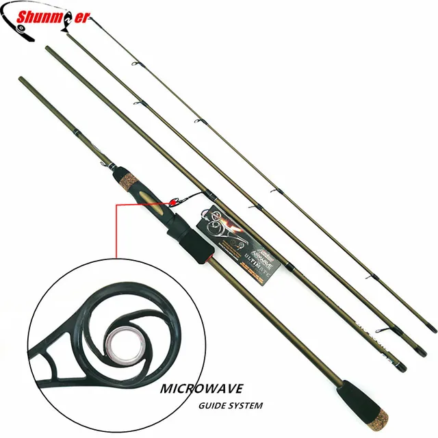 Best Price SHUNMIER 2.1m 2.4m Spinning Fishing Rods 4 Section ML M 99% Carbon Fishing Pole Rod With MICROWAVE Guide Pesca Tackle Peche Olta Best Price SHUNMIER 2.1m 2.4m Spinning Fishing Rods 4 Section ML M 99% Carbon Fishing Pole Rod With MICROWAVE Guide Pesca Tackle Peche Olta