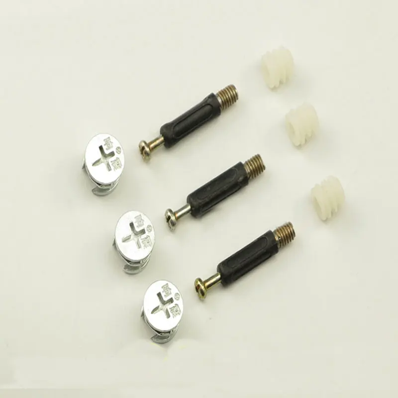 Furniture connecting fitting nut screw Cabinet furniture hardware 50set