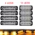 Camion dell’automobile Trailer indicatore Laterale luci stroboscopiche Ambra 6/12 LED Lampeggianti di avvertimento lampada 19 modelli flash 12 V-24 V Super luminoso