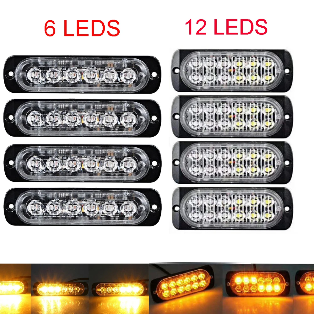 6-Watt Red Ultra Slim LED Strobe with 19 Flash Patterns 6-Watt Red Ultra Slim LED Strobe with 19 Flash Patterns