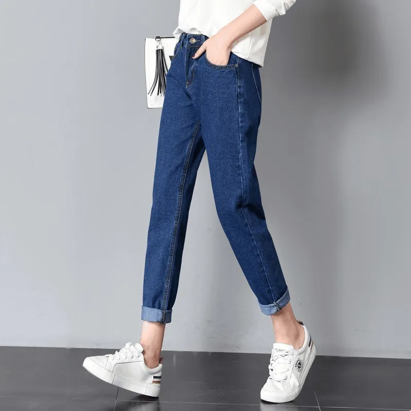 2018 Spring Summer Fashion Jeans For Women Loose Casual Hgih Waist Jeans BF Style Harem Denim Pants Trousers 2018 Spring Summer Fashion Jeans For Women Loose Casual Hgih Waist Jeans BF Style Harem Denim Pants Trousers