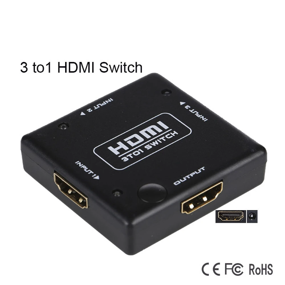 MT-Lamoda Пластик Mini 3 Порты и разъёмы HDMI коммутатора spitter 1x3 Поддержка 1.3 В 1080 P HDCP