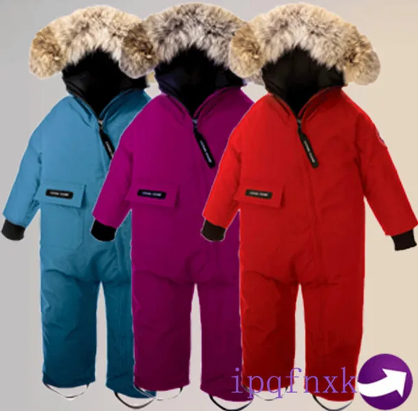 

European and American foreign trade of high-end children's clothing for men and women down jacket baby jumpsuit climbing clothes