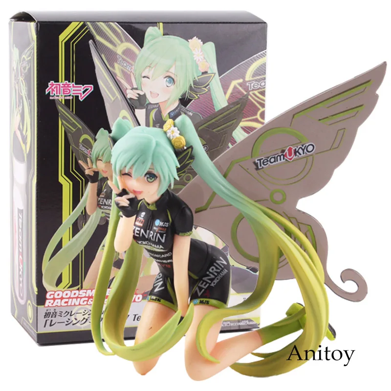 

Hatsune Miku Figure Goodsmile Action Figure Racing & Team UKYO 2017 Team UKYO Ver. PVC Collectible Model Toy 11.5cm