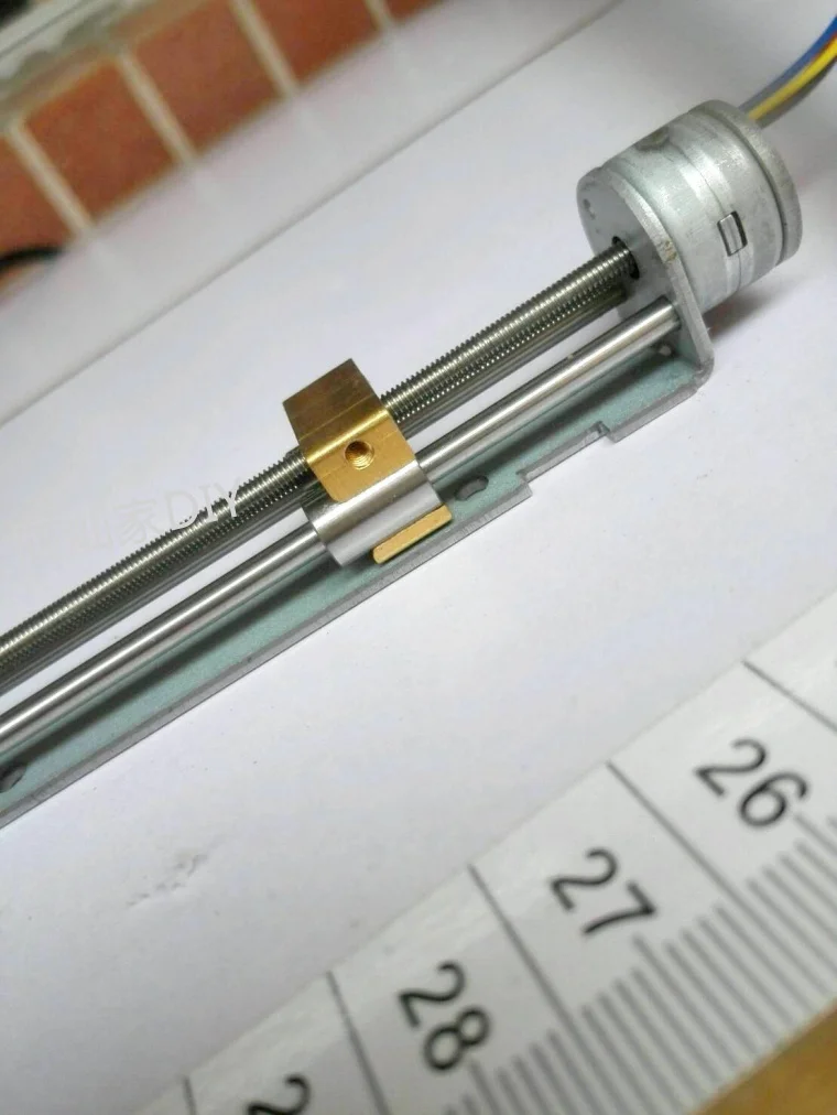 Miniature sliding table linear bearing stepper motor linear screw