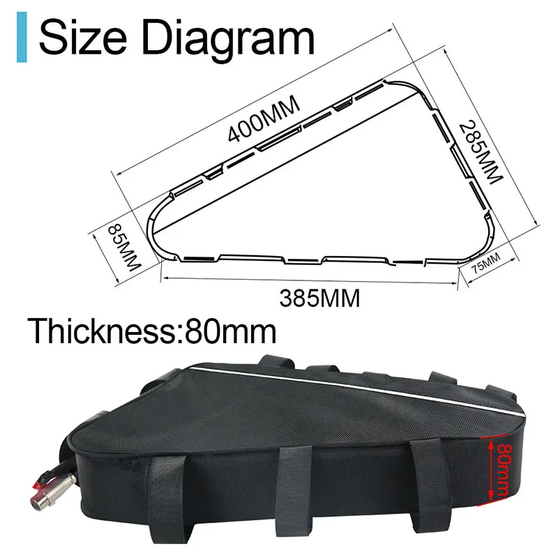 48V 25Ah 2000W треугольная батарея 48V 20Ah 1800W 1500W 1200W 1000W литий-ионная батарея для электрического велосипеда