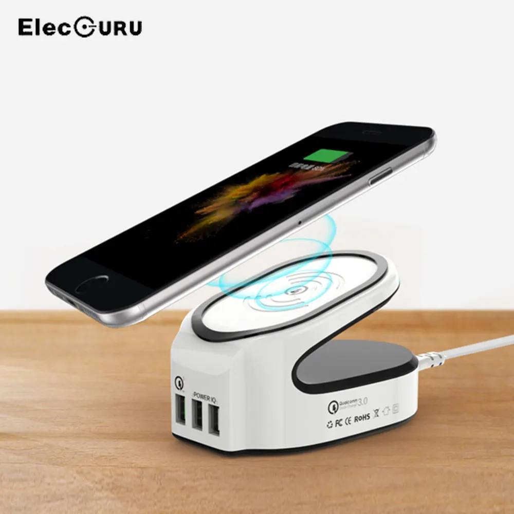 QC 3.0 3 in 1 Wireless Quick Charger For iPhone/Samsung
