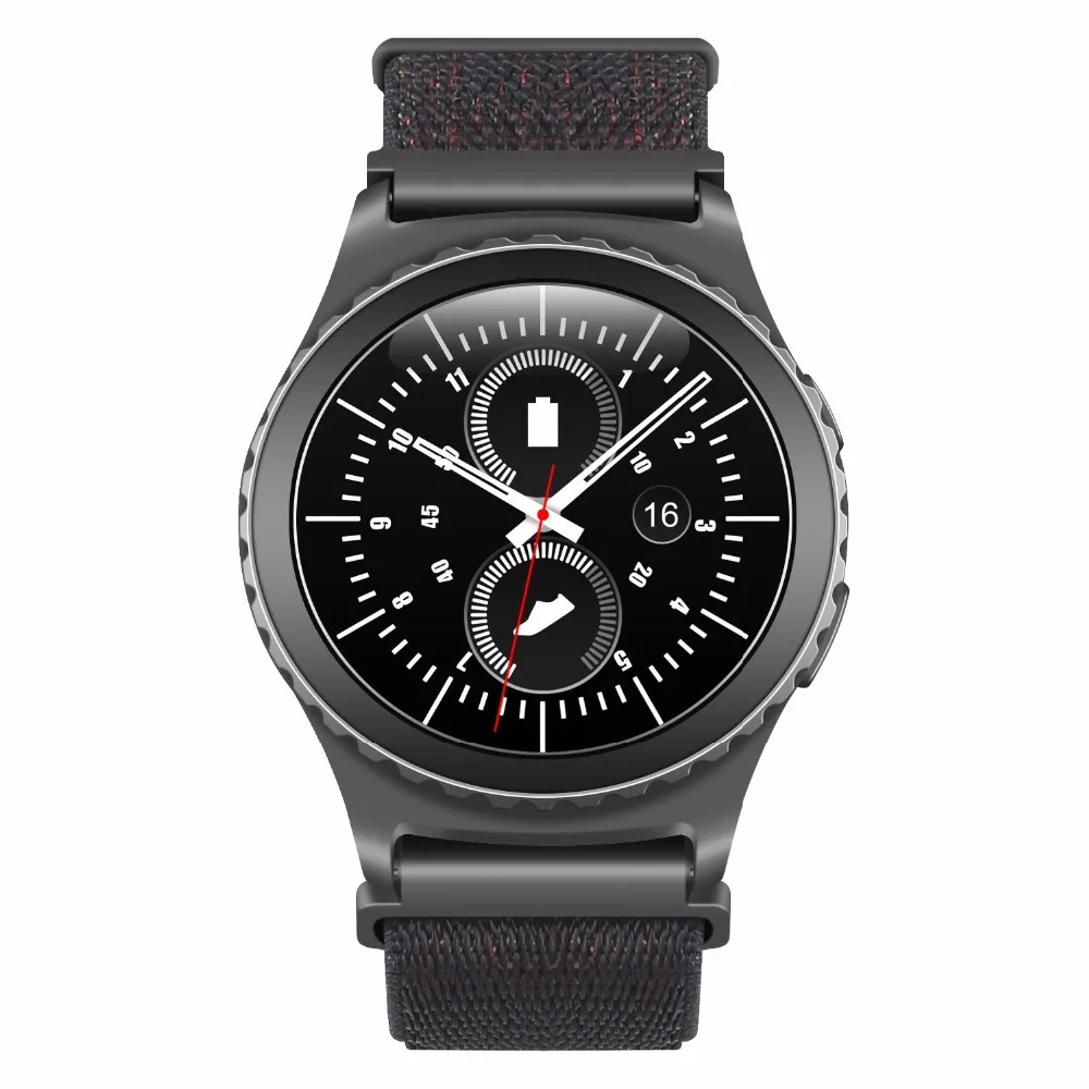 Нейлоновый ремешок для samsung gear S3/S2/Sport S4 умный Браслет для ручных часов Galaxy Watch 42 мм 46 мм спортивные часы ремешок для мужчин и женщин