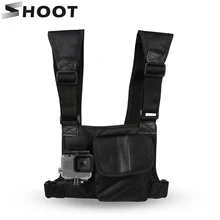 SHOOT Action Camera Chest Strap Mount for GoPro Hero 5 4 3 SOOCOO EKEN SJCAM Xiaomi Yi 4K h9 with Tool kits Bag Go Pro Backpack